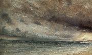 John Constable Stormy Sea,Brighton 20 july 1828 oil painting artist